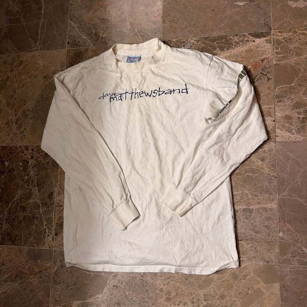 Vintage 90s Dave Matthews Band Long Sleeve Graphic Tee All Sport Heavyweight